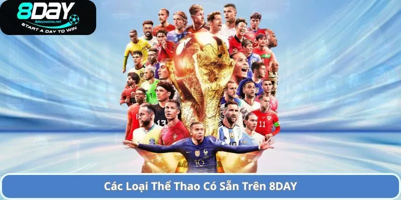 Các Loại Thể Thao Có Sẵn Trên 8DAY